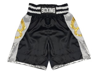 Custom Black Boxing Shorts with name : KNBSH-029-Black